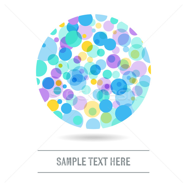 Abstract background with colorful circles Stock photo © blumer1979