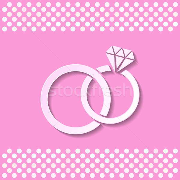 Wedding rings Stock photo © blumer1979