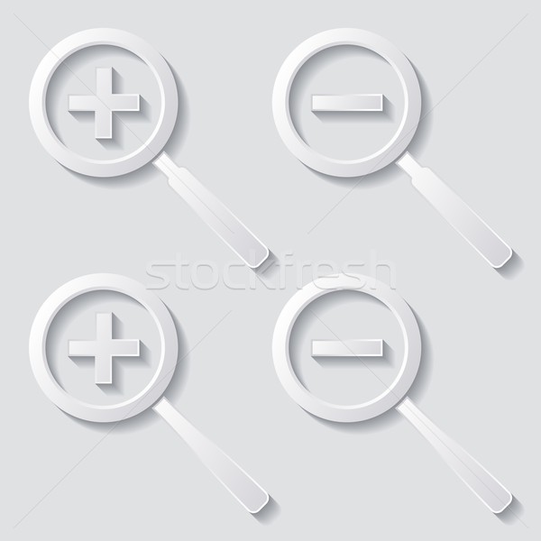 Zoom icons Stock photo © blumer1979