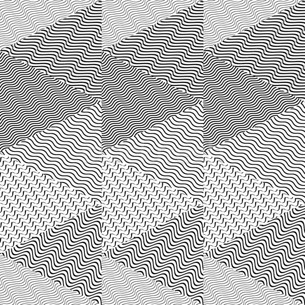 Negru vector ondulat linie textură Imagine de stoc © blumer1979