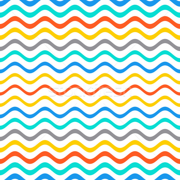 Gradient ondulés ligne modèle été [[stock_photo]] © blumer1979