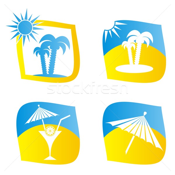 Summer icons Stock photo © blumer1979