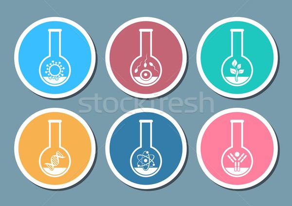 Test kleurrijk moleculair biologie wetenschap Stockfoto © blumer1979