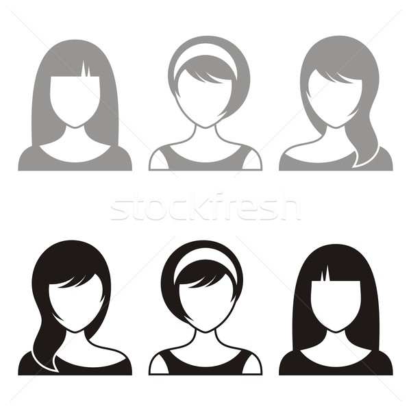 женщину лицах три женщины вектора пользователь Сток-фото © blumer1979