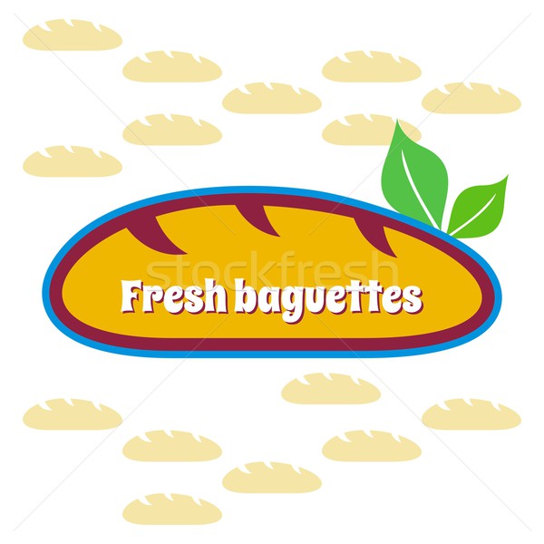 Foto stock: Baguettes · símbolo · frescos · blanco · alimentos · verde