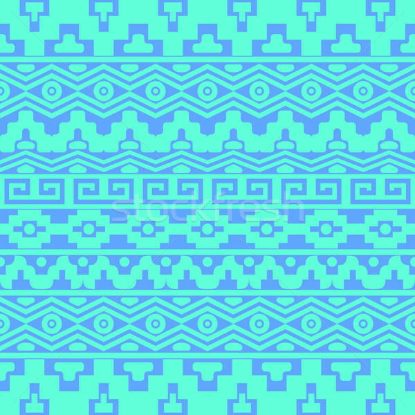 Seamless pattern with aztec ornaments Stock photo © blumer1979