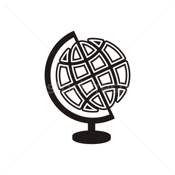 Globe icon Stock photo © blumer1979