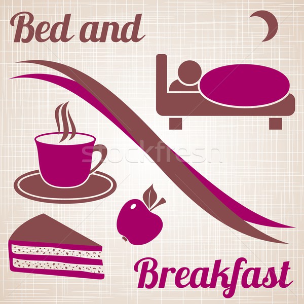Bed and breakfast menu  Stock photo © blumer1979