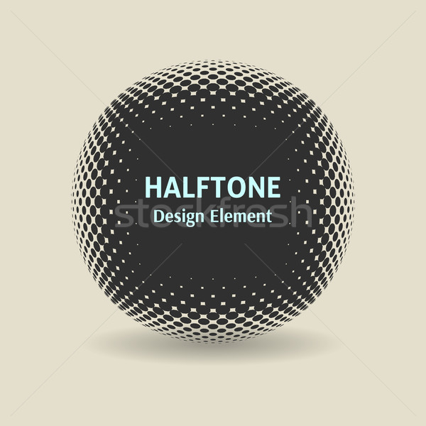 Halftoon zwarte ontwerp element schaduw Stockfoto © blumer1979