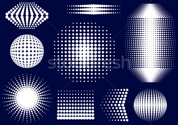Medios tonos diseno elementos blanco resumen vector Foto stock © blumer1979