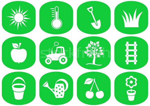 Stock photo: Garden icons