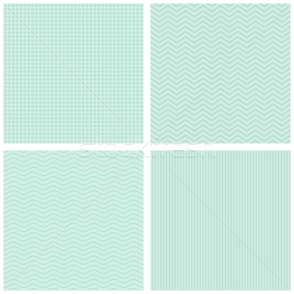 Vektor Retro mint Muster Stock foto © blumer1979