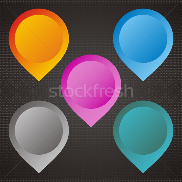 Web Tasten Set farbenreich Hintergrund grünen Stock foto © blumer1979