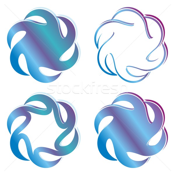 Design elementi set quattro abstract sfondo Foto d'archivio © blumer1979