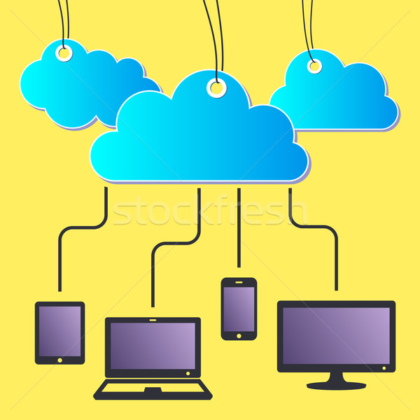 Cloud computing concept Stock photo © blumer1979