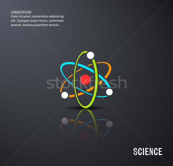 Black vector science background Stock photo © blumer1979