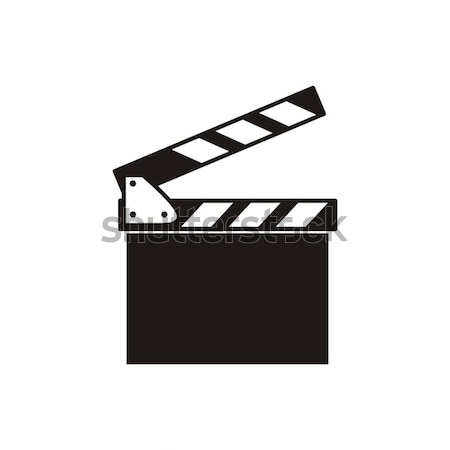 Stock photo: Clapper board icon