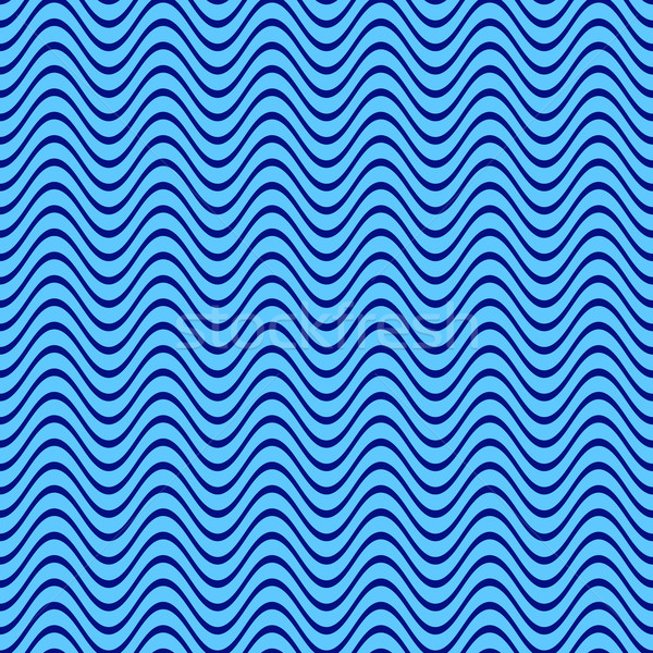 Senza soluzione di continuità ondulato line pattern blu acqua Foto d'archivio © blumer1979