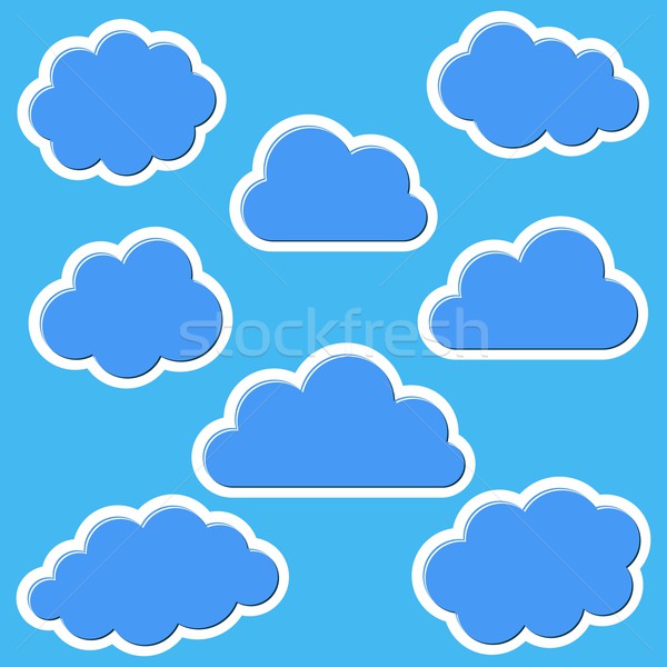 Nuages bleu eau nature [[stock_photo]] © blumer1979