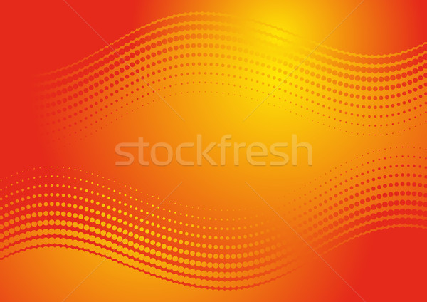 Halftoon mooie oranje abstract effect ontwerp Stockfoto © blumer1979