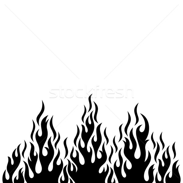 Desenho De Fogo ícone Vector PNG , Clipart De Fogo Preto E Branco