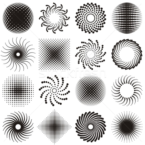 黑色 色調 設計 分子 向量 抽象 商業照片 © blumer1979