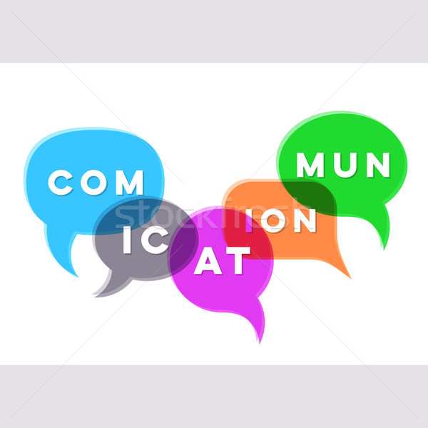 Vector abstract communication concept Stock photo © blumer1979