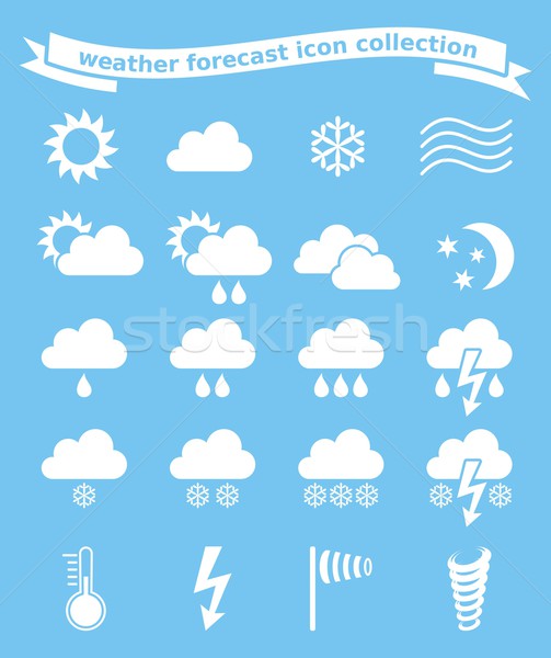 Weather icons set Stock photo © blumer1979