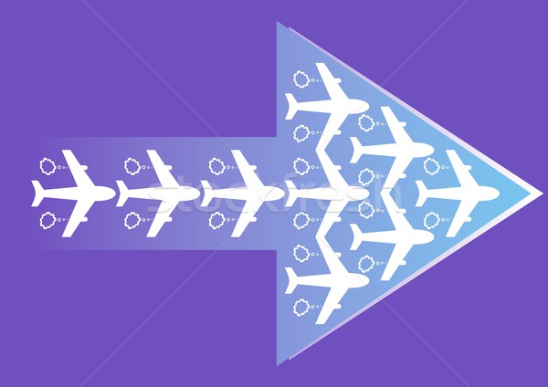 Plane symbols  Stock photo © blumer1979