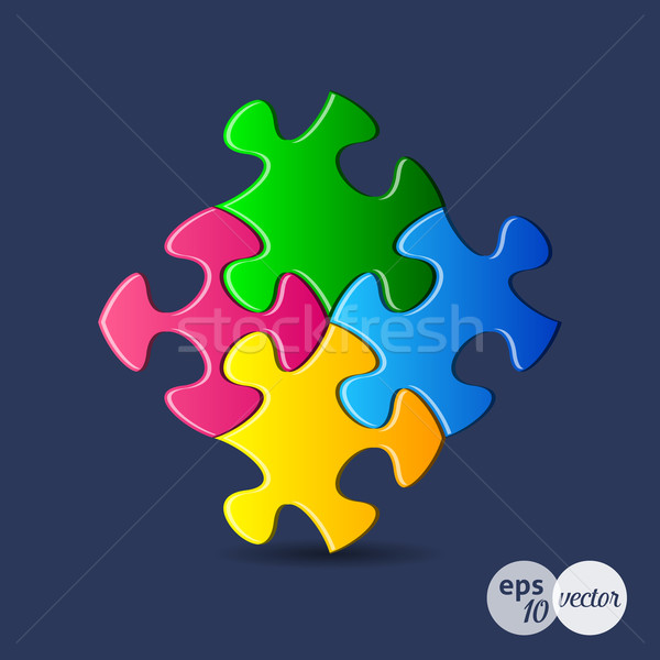 Puzzle pieces Stock photo © blumer1979