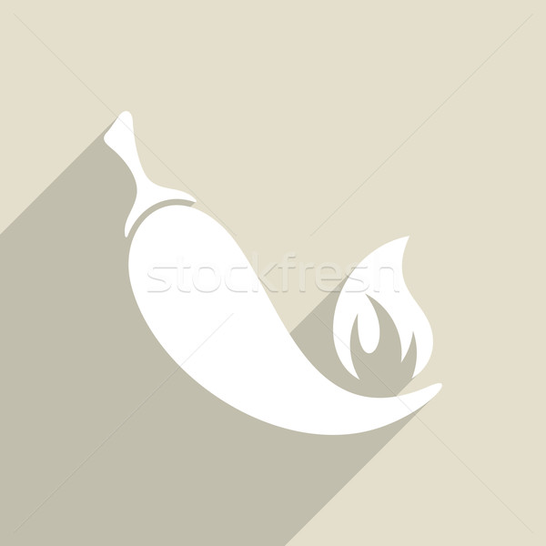 Chilli pepper icon Stock photo © blumer1979