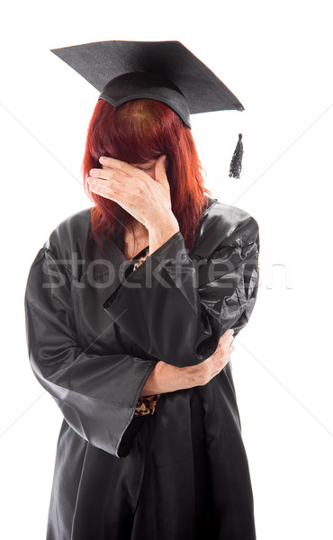 Mature student looking frustrated Stock photo © bmonteny