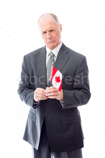 [[stock_photo]]: Affaires · drapeau · canadien · affaires · portrait · entreprise
