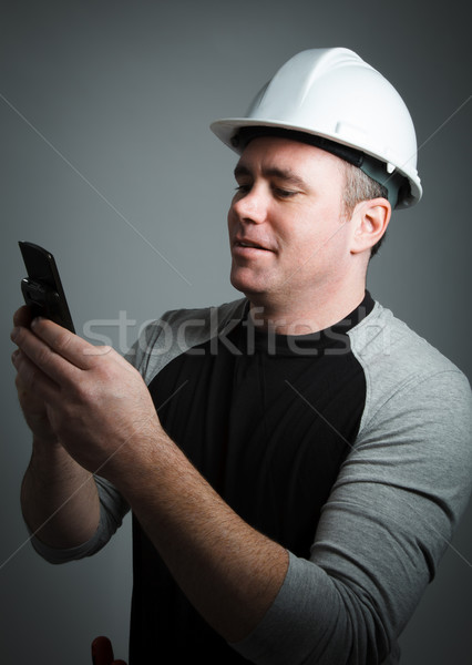 Caucasian man contractor 40 years old Stock photo © bmonteny