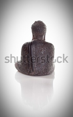 înapoi intelepciune Buddha izolat alb Imagine de stoc © bmonteny