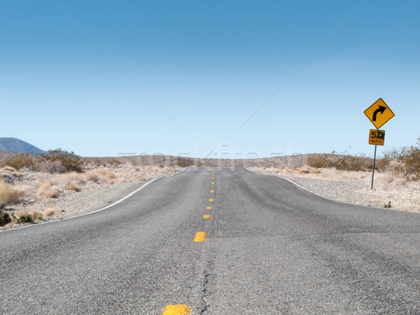 Road passing through landscape, Death Valley National Park, Cali Stock photo © bmonteny