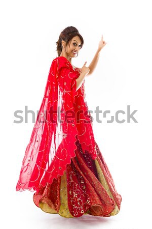 Jovem indiano mulher para baixo Foto stock © bmonteny