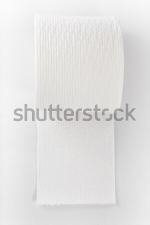 Zsemle vécépapír izolált fehér Stock fotó © bmonteny