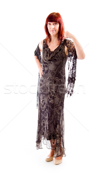 Mature woman showing off her muscle Stock photo © bmonteny