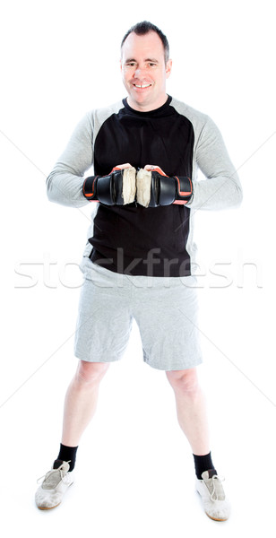 caucasian boxer 40 years old Stock photo © bmonteny