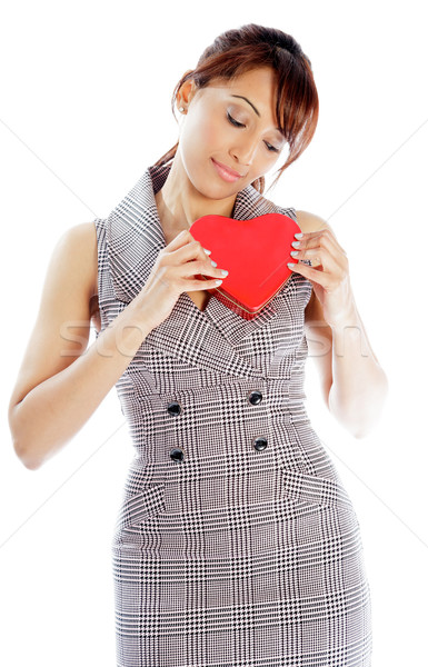 Séduisant indian femme isolé blanche femme d'affaires [[stock_photo]] © bmonteny