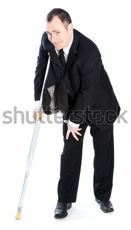 Rear view of a businessman standing with his arms akimbo Stock photo © bmonteny