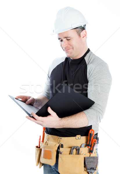 Caucasian man contractor 40 years old Stock photo © bmonteny