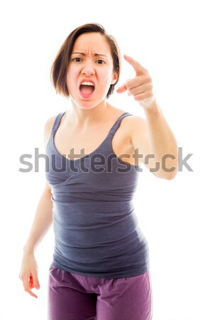 Young woman suffering from headache Stock photo © bmonteny