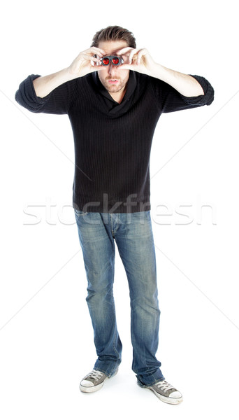 Attractive caucasian man shot in studio Stock photo © bmonteny