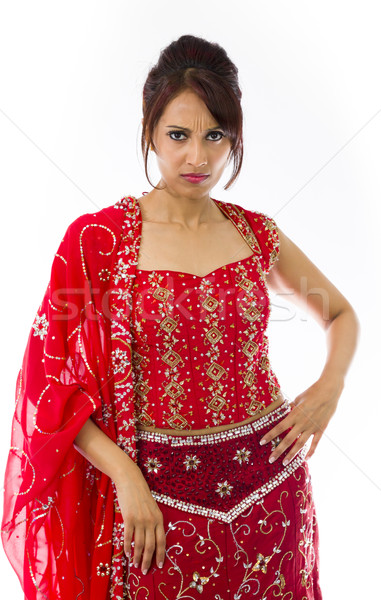 Portrait of a serious young Indian woman Stock photo © bmonteny