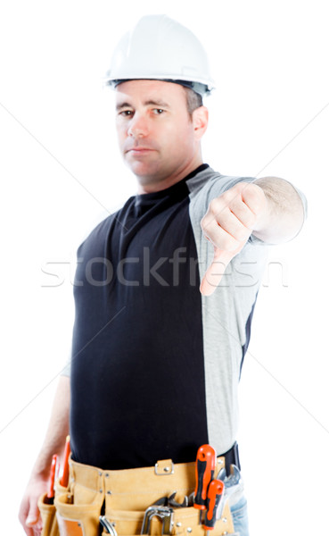 Caucasian man contractor 40 years old Stock photo © bmonteny