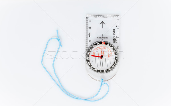 Kompas zachód odizolowany biały Zdjęcia stock © bmonteny