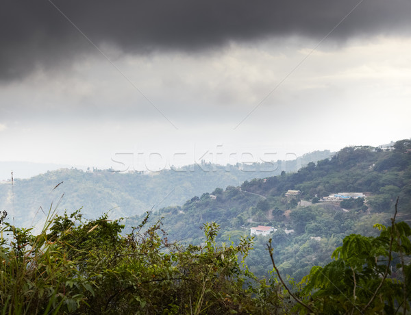 Clouds over a mountain range, Jamaica Stock photo © bmonteny