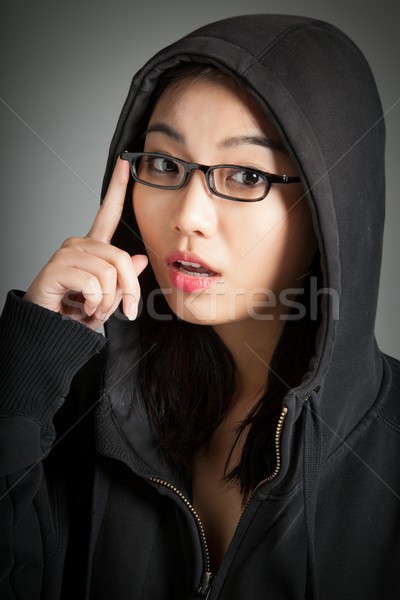 Attractive asian girl 20 years old shot in studio Stock photo © bmonteny